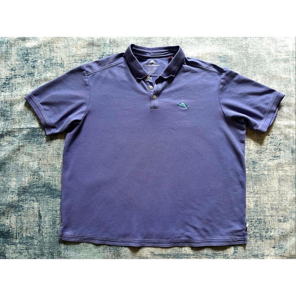 Tommy Bahama Indigo Purple Short Sleeve Polo XXL